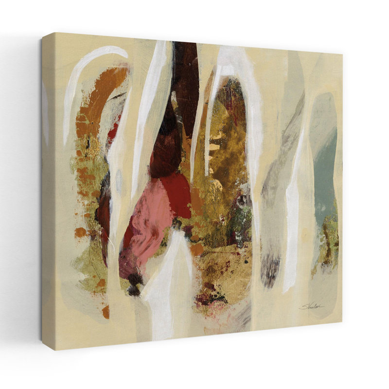 Carreau de terre cuite contemporain I avec art abstrait bleu, H 36 po x l 36 po