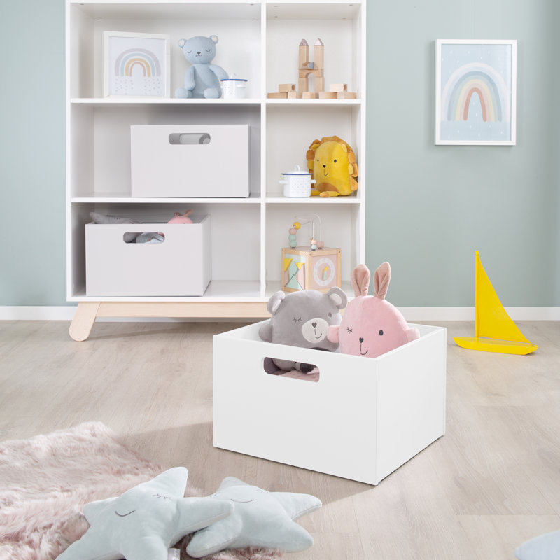 Roba Wooden Toy Box, White