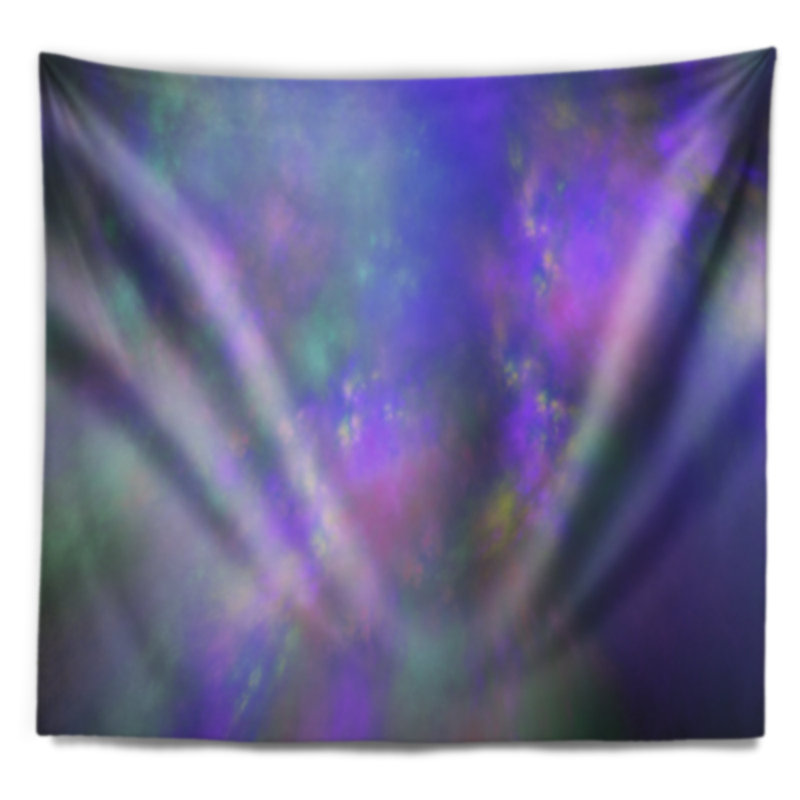 Tapisserie en ciel abstrait starry purple perfect, H 50 po x l 60 po