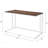 Walnut And White Writing Desk With USB Port, Spacious Work Surface, And Open Base Design For Modern Home Offices-1260108328