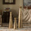 Vase de plancher décoratif en métal brossé-633384836-653755821