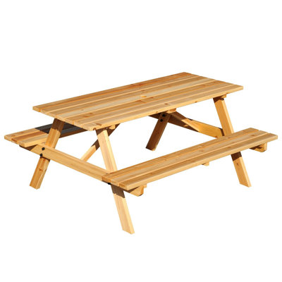 Chagford 4 - Person Wood Patio Dining Set with Rectangular Table