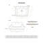 Fireclay 30" x 22" Drop-in Sink with 2 Faucet Holes on Backsplash-22761887