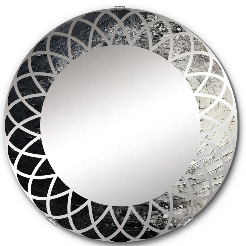 Brantcairn - Modern Wall Mirror Round, 24 po x 24 po