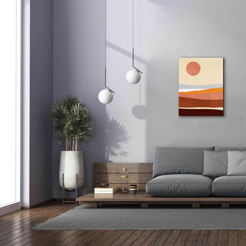 «Sunseeker Landscape II» par Victoria Barnes, estampe numérique sur toile, H 34 po x l 26 po x P 1,5 po