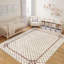 Tapis à carreaux lavable 3 x 4 m, couleur cerisier neutre, doux pour le salon-1498640938-1498640939