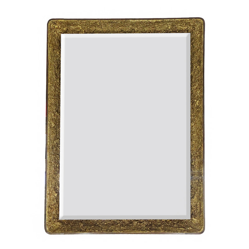 Miroir en chêne doré, rectangulaire