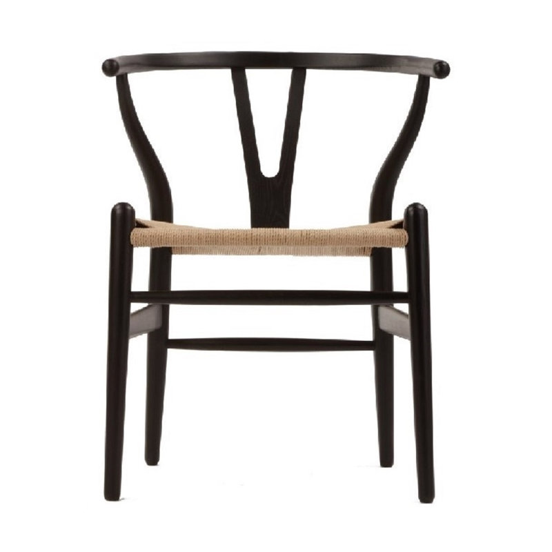 Chaise Elara, Noir, naturel