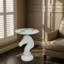Table d'appoint luxueuse tête de cheval avec plateau en faux marbre