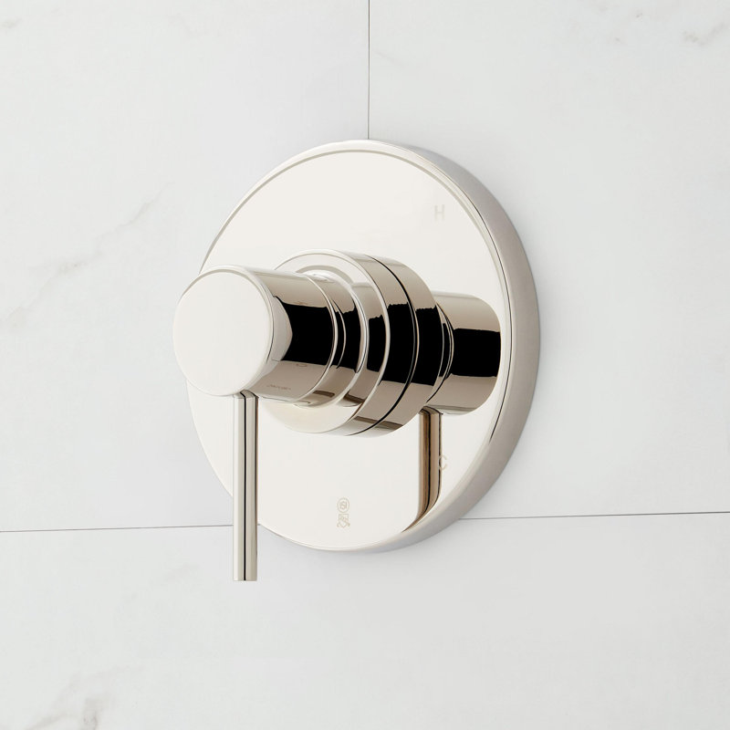 Lexia Pressure Balance Tub And Shower Set, Polished Nickel