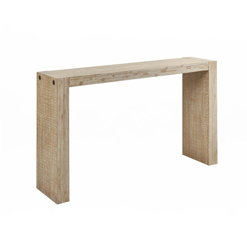 Console en bois, Naturel, H 36 po x l 64 po x P 15 po