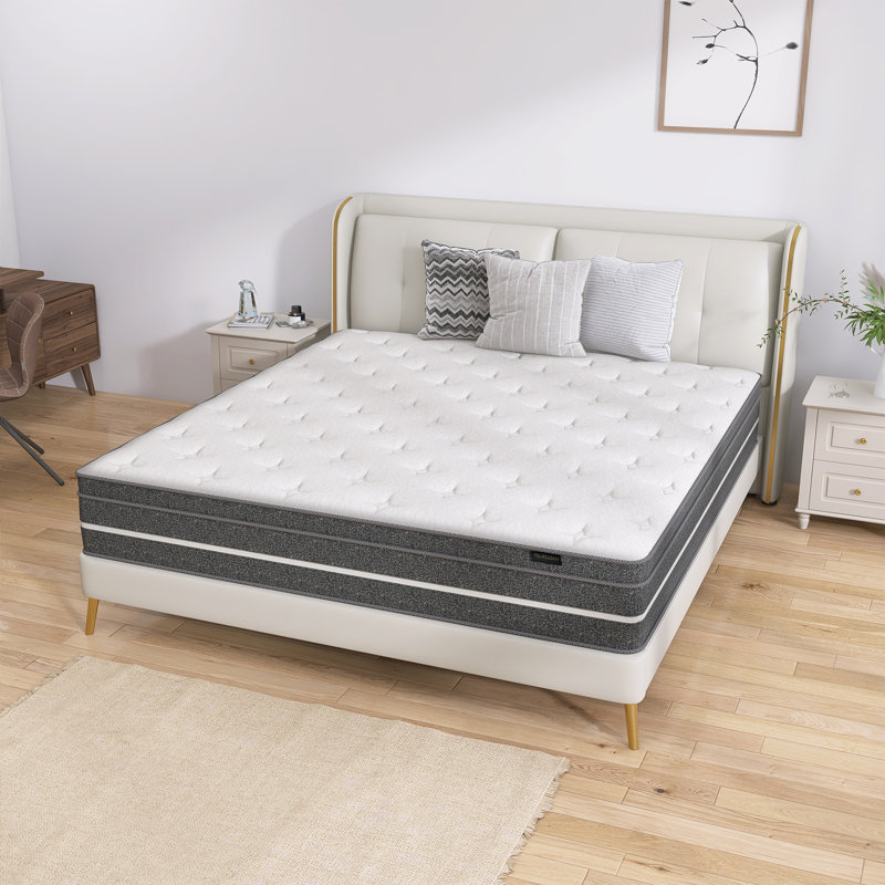 Alwyn Nietos Medium Euro Top Hybrid Mattress, Queen, 12"