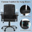 Fauteuil de bureau ergonomique noir avec support lombaire-1041837731