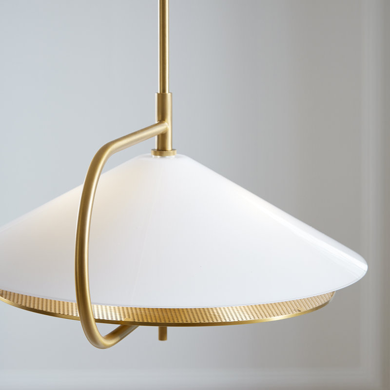 Gesture 2 - Light Pendant, Burnished Brass