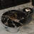 Modern simple round marble coffee table