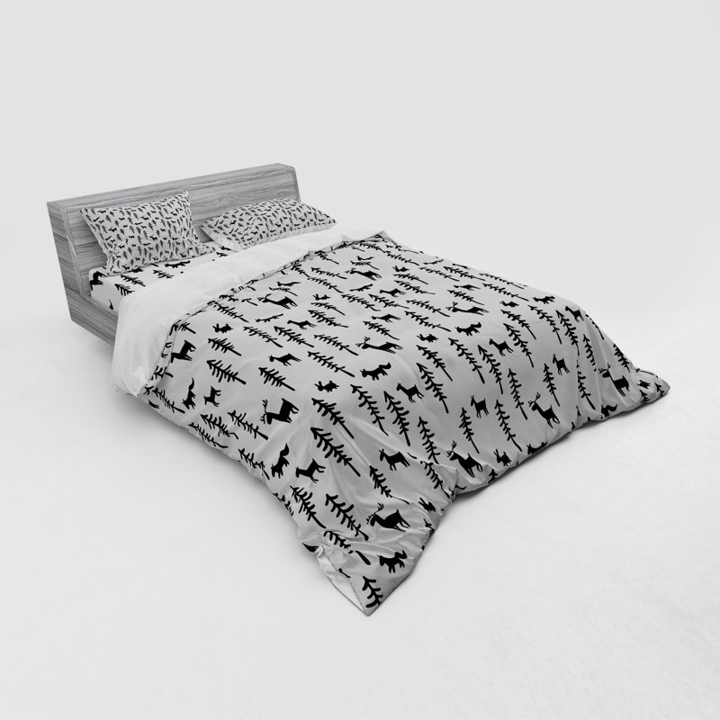 Forest Rustic Duvet Cover, Queen Duvet Cover + 3 Additional Pieces