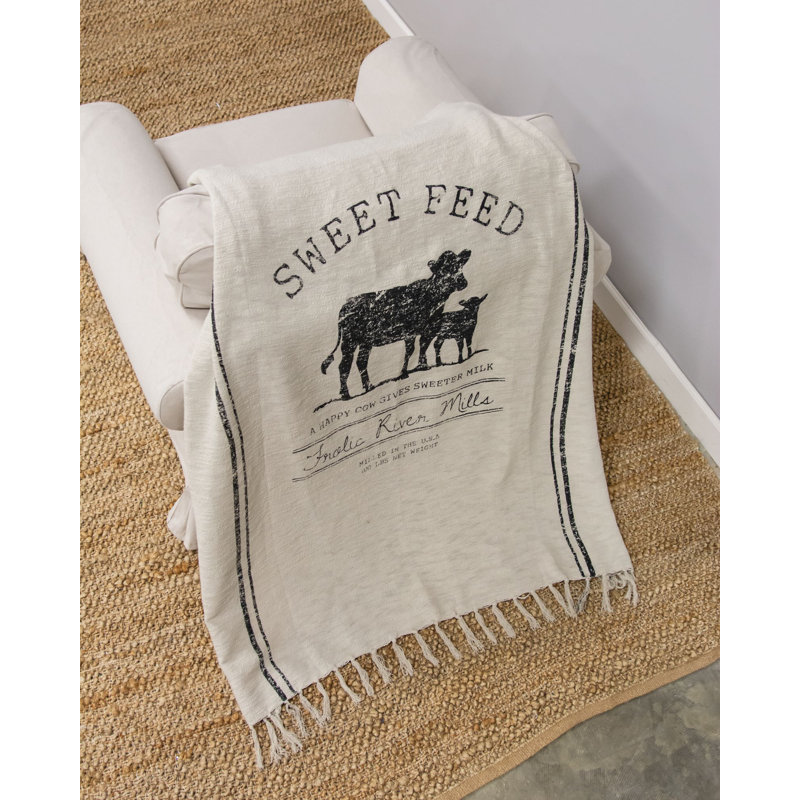 Col House Farmhouse Hand Woven Throw Blanket