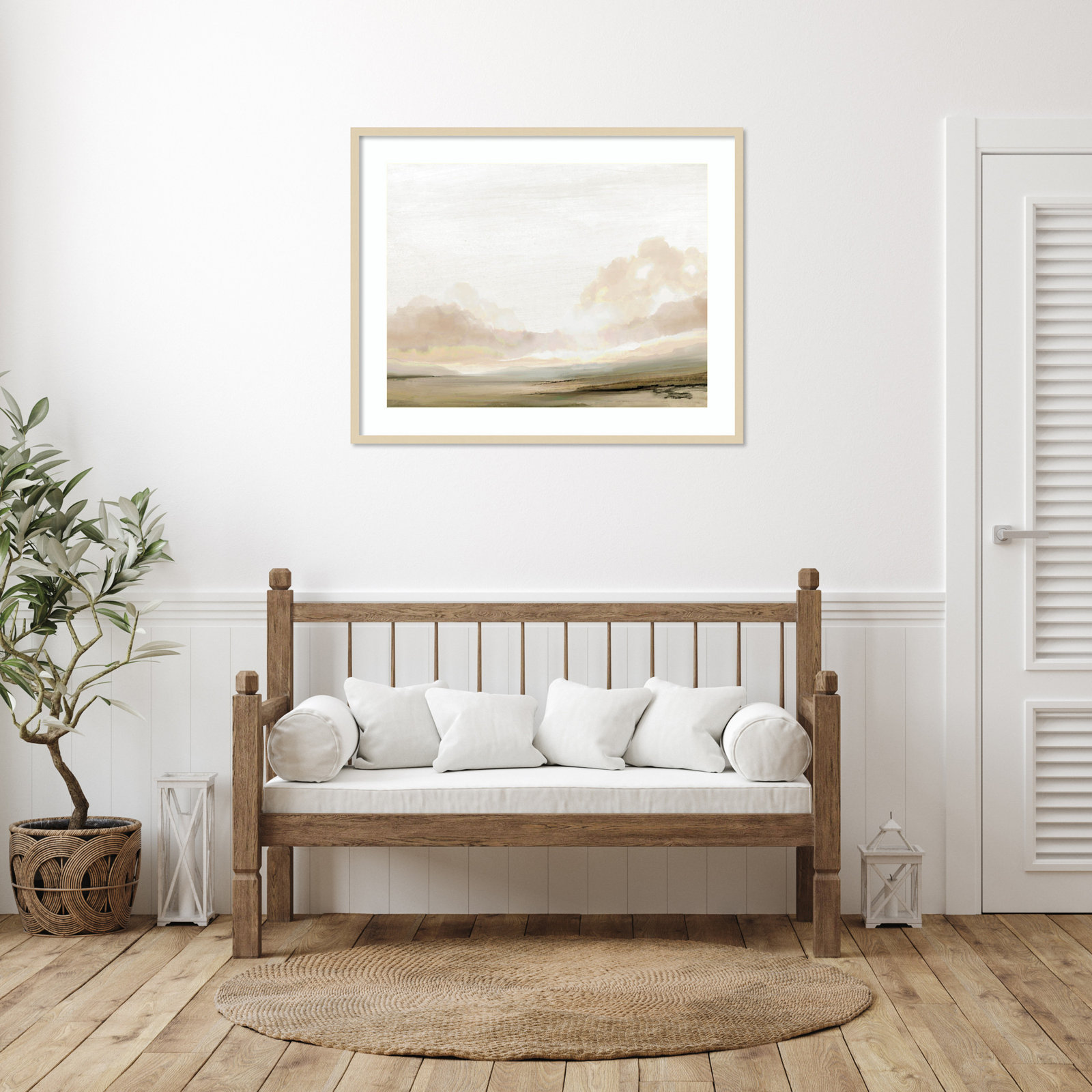 Southern Landscape by Dan Hobday, Brown, 33" H x 41" W x 1" D