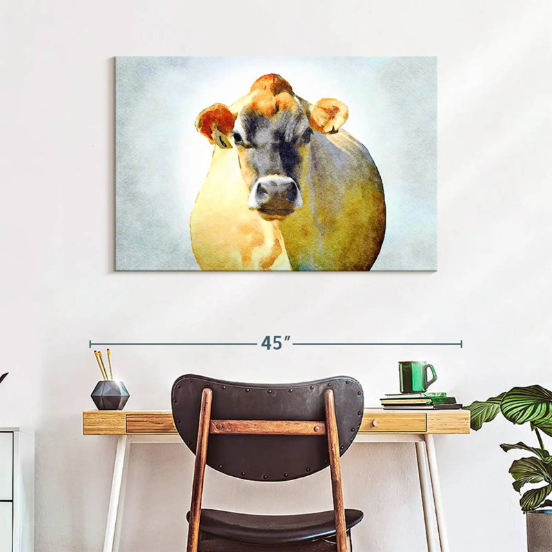 Grumpy Cow, 26" H x 39" W
