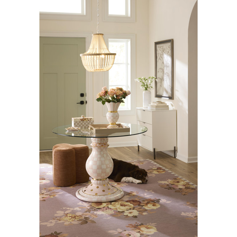 Wild Rose Washable Rug, Taupe, Rectangle 8' x 10'