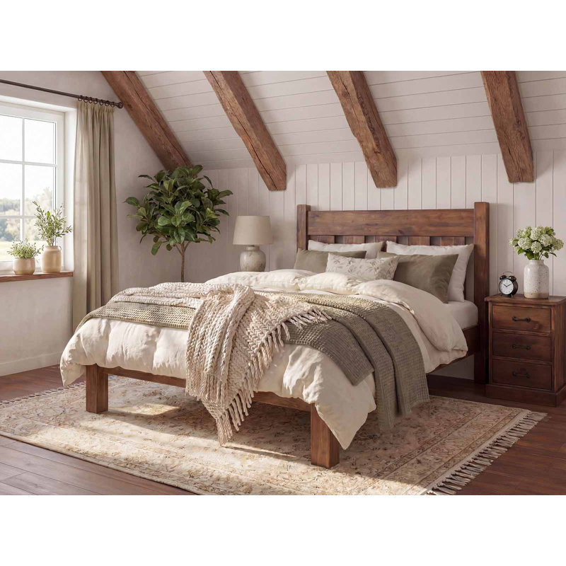 Brouwer Solid Wood Bed, European Double (140 x 200cm)