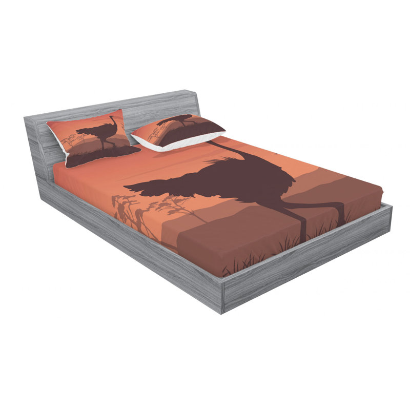 Microfiber Sheet Set, Queen Sheet Set with Fitted Sheet