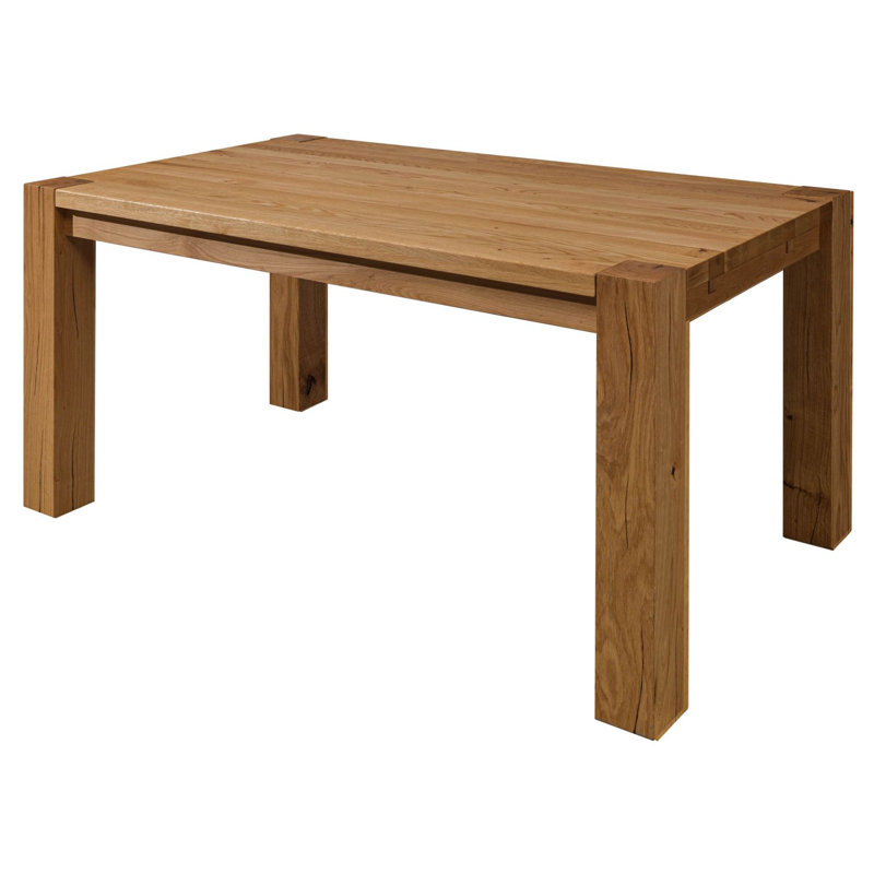 Kent Oak Solid Wood Dining Table, Dark Brown, H76 x L160 x W90cm