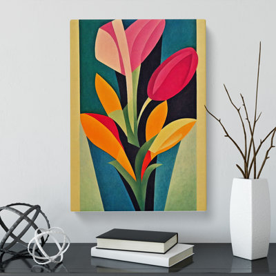 Tulip Flower Abstract Vol.3 - Wrapped Canvas