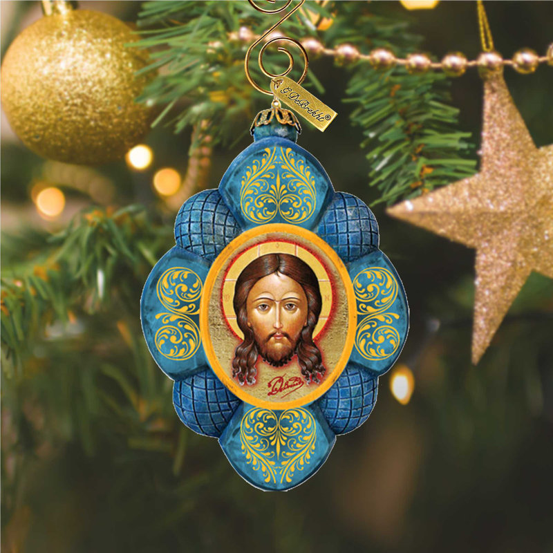 Derevo 3'' Handmade Photo Ornament, Nativity