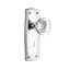 Prairie Plate with Decorative Keyhole and Round Clear Crystal Door Knob-11966455-11966452