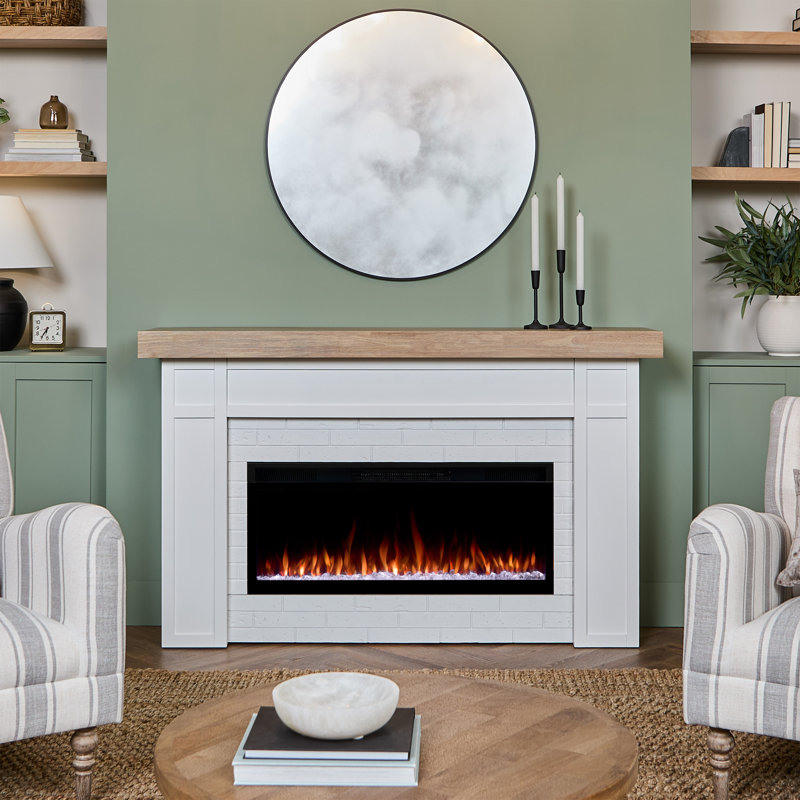 Cravenhall 64" Landscape Electric Fireplace by Real Flame, Standard