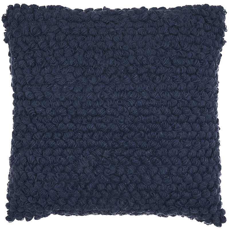  Housse de coussin carré et insert, Bleu marine