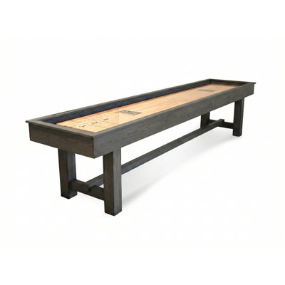 Hank 12' Shuffleboard Table In Gray Marble