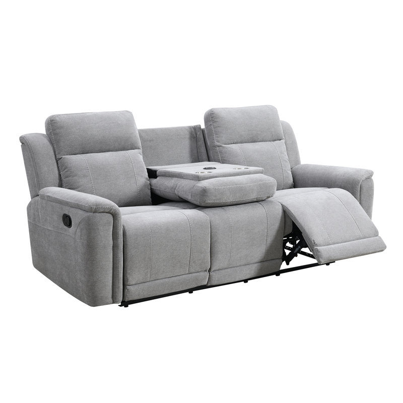 Sumana 3 Seater Reclining Sofa, Grey
