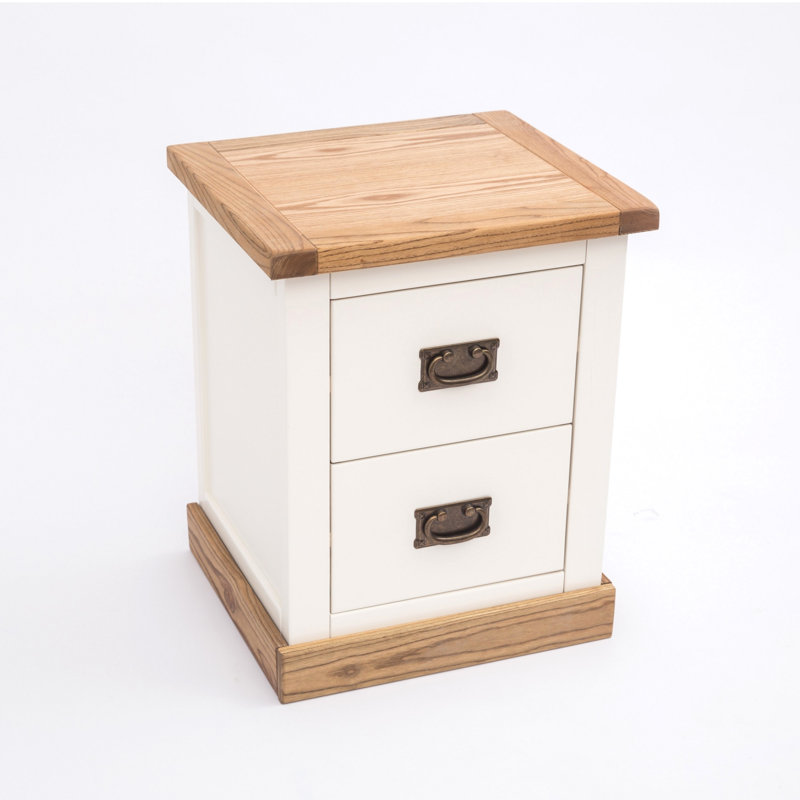 Abra 45cm W Solid + Manufactured Wood Bedside Table