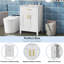 Meuble-lavabo moderne de 48 pouces avec lavabo en céramique, portes à fermeture en douceur, tiroir rabattable, tablettes de porte à double couche, solution de rangement élégante-1834959789