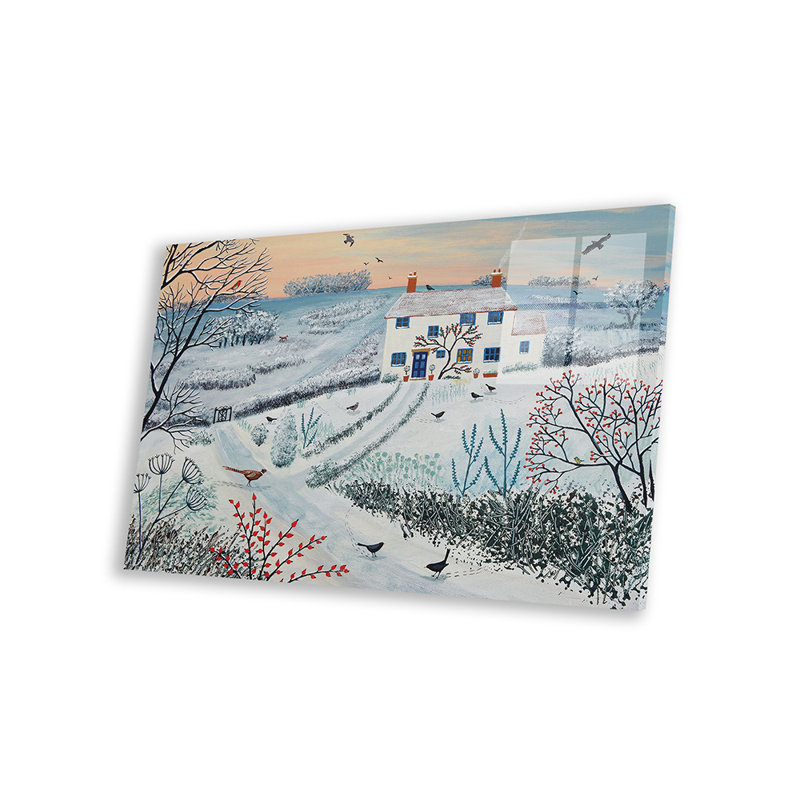 «Cottage» par Winter Common par Jo Grundy - impression non encadrée, H 16 po x l 24 po x P 0,25 po