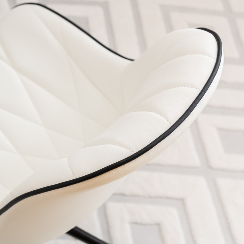 Fauteuil de bureau Darlaine, Blanc