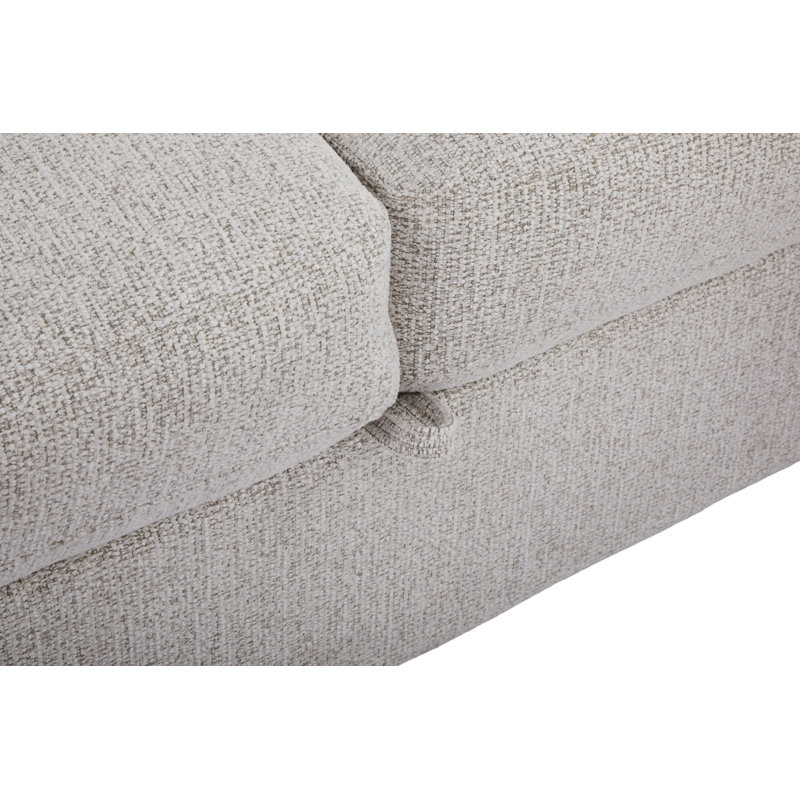 Velin Fabric 3-Seater Corner Sofa Bed with Storage, Beige