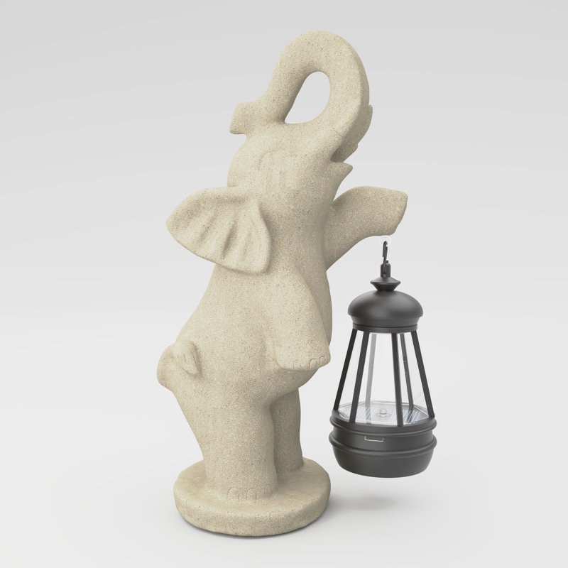 Water Resistant Resin Garden Statue, Beige