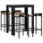 Vidaxl Garden Bar Set Black