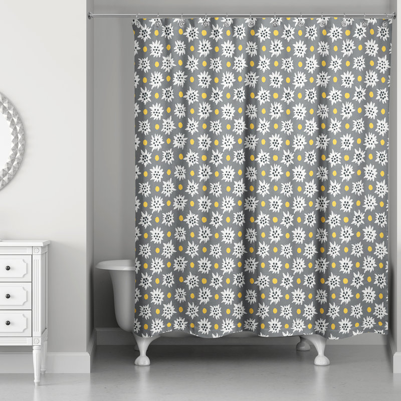 Rideau de douche simple Alessio, Gris
