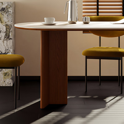 Table et chaises de style rétro pratiques
