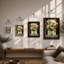 Vase With Autumn Blooms Botanical - Single Picture Frame Print-762195328-762195357