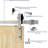 Sliding Standard Single Track Barn Door Hardware Kit-92504730