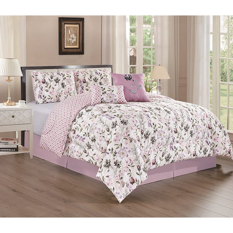 Polyester Standard Floral Comforter