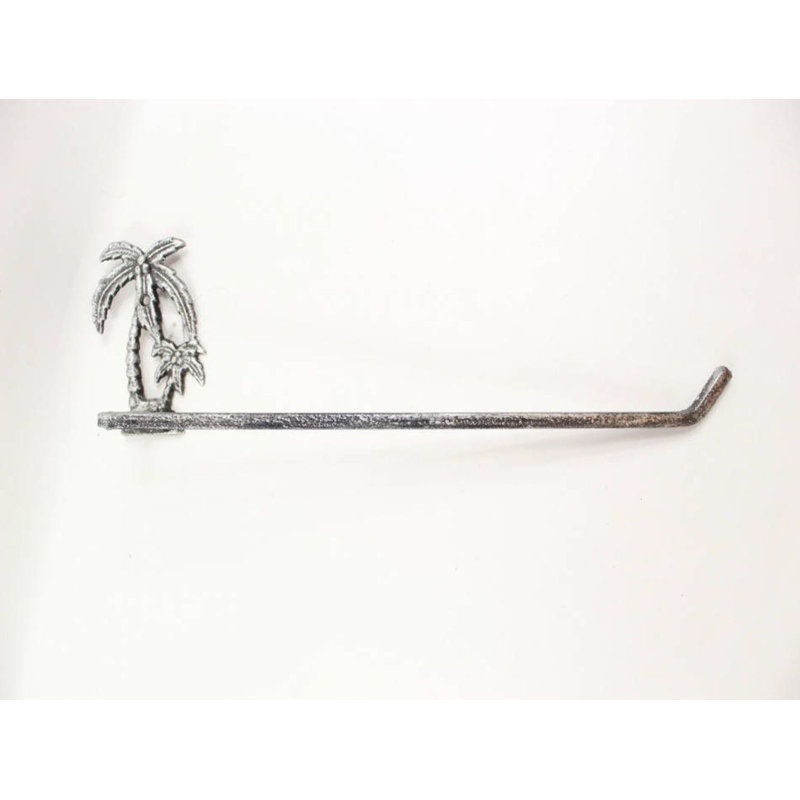 Metal Wall / Under Cabinet Mounted Paper Towel Holder, Silver