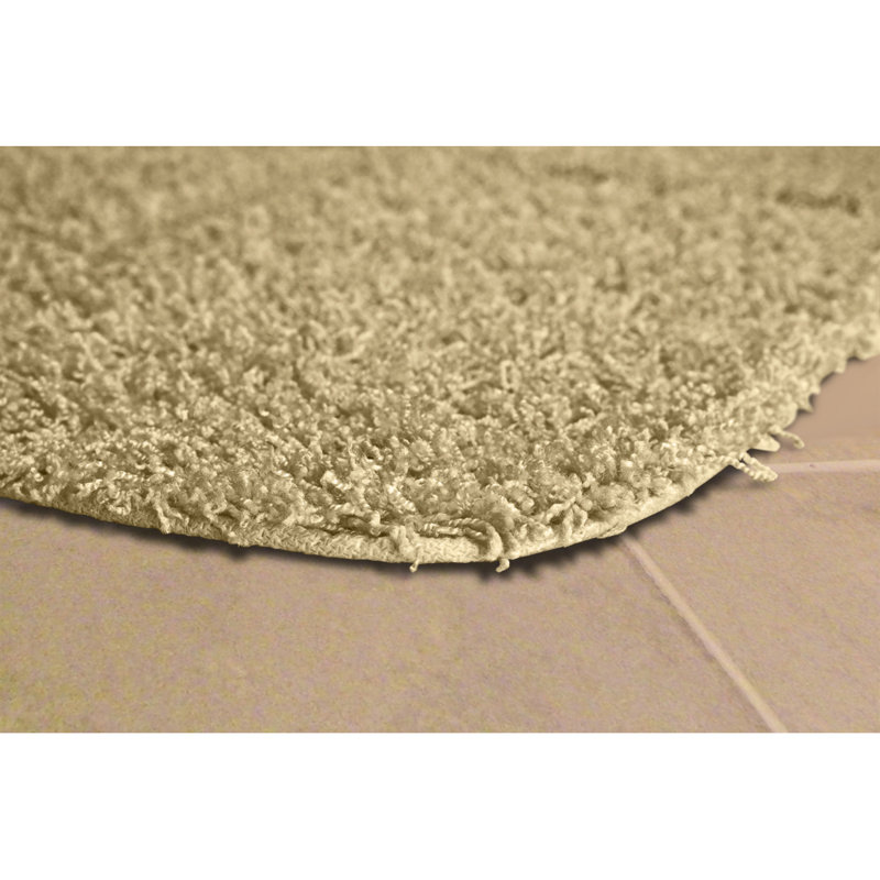 Frechette Nylon Bath Rug with Non-Slip Backing, Linen, 24" x 40""