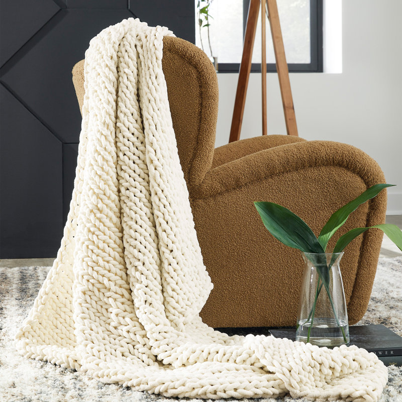 Chaddon Throw (Set Of 3), White