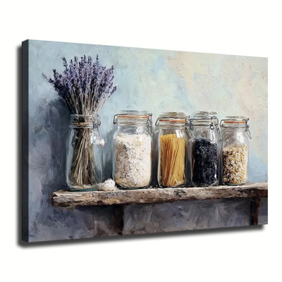 Charming Rustic French Farmhouse Decor Scene, Large Gallery Wrapped Canvas Wall Art Print for Living Room & Bedroom